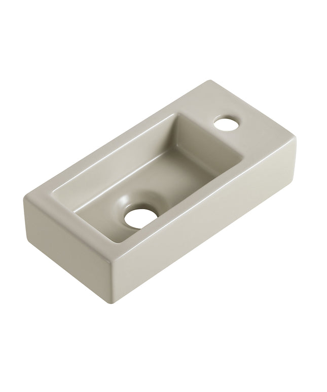 Wiesbaden Rhea S mini fontein rechts 36,5 cm keramiek beige | Schwertz & Co