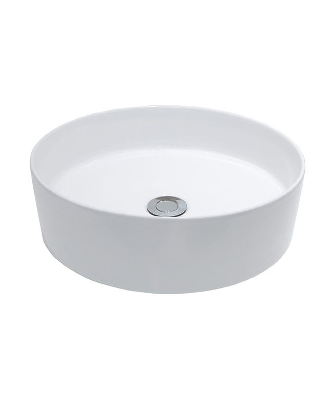 Wiesbaden Link waskom rond 40 cm keramiek mat wit | Schwertz & Co