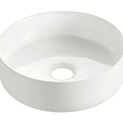 Wiesbaden Colosso waskom rond 36 x 12 cm keramiek glans wit | Schwertz & Co
