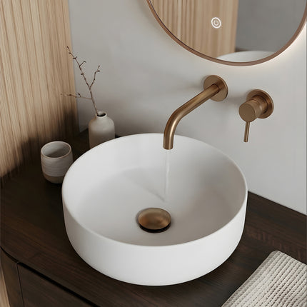 Wiesbaden Colosso waskom rond keramiek mat wit - detailfoto | Schwertz & Co