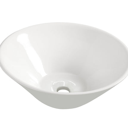 Wiesbaden Circle waskom rond 42 cm keramiek glans wit | Schwertz & Co
