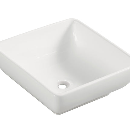 Wiesbaden Piazza waskom vierkant 40 cm keramiek glans wit | Schwertz & Co