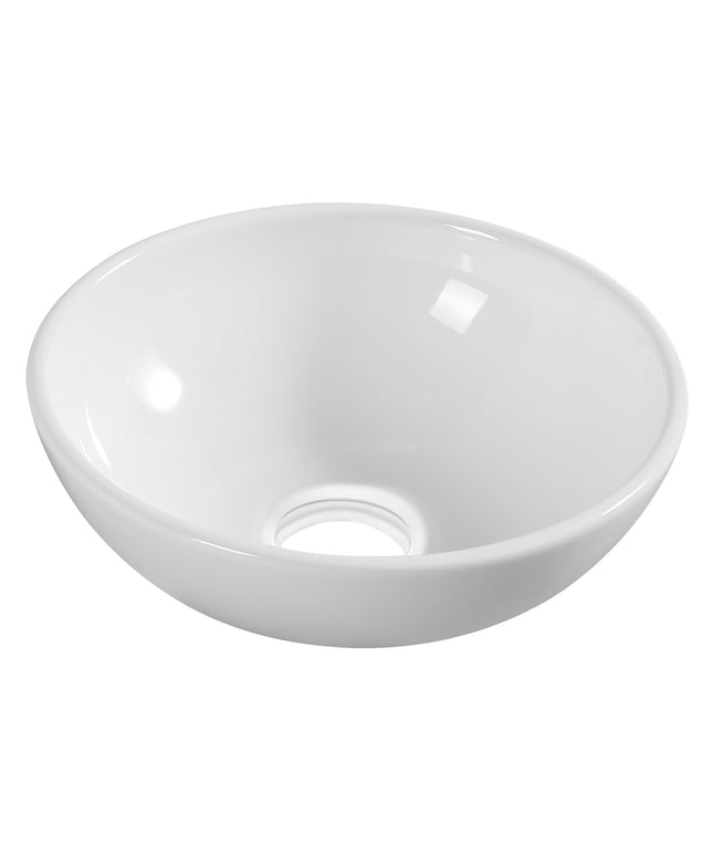 Wiesbaden Kimo waskom rond 27,5 cm keramiek glans wit | Schwertz & Co