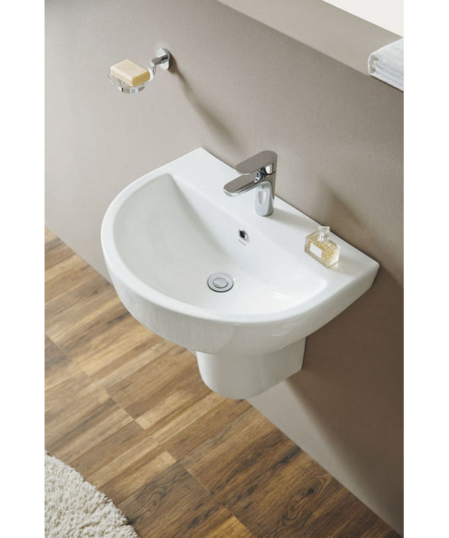 Xellanz Fold wastafel 60 x 45 cm glans wit - detailfoto | Schwertz & Co