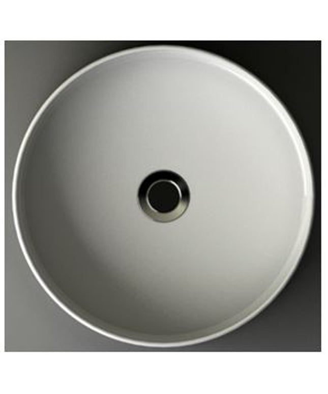 Wiesbaden Link waskom rond 40 cm keramiek glans wit - detailfoto | Schwertz & Co