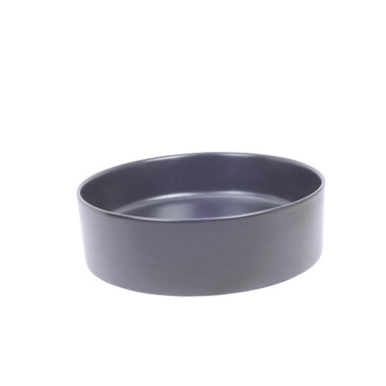 Wiesbaden Link waskom rond 40 cm keramiek mat zwart - detailfoto | Schwertz & Co