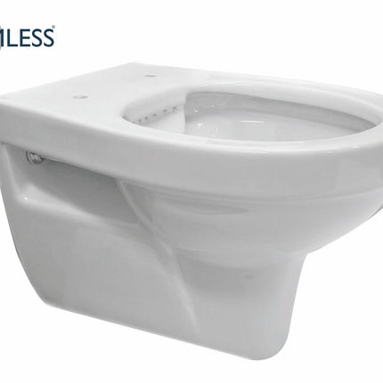 Xellanz Trevi wandcloset rimless 53 cm glans wit | Schwertz & Co