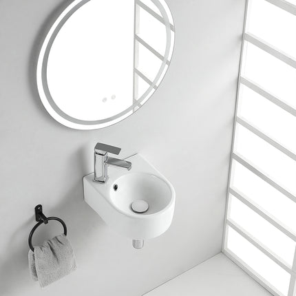 Wiesbaden Erato fontein 34 x 27,5 x 12 cm keramiek glans wit - sfeerfoto | Schwertz & Co