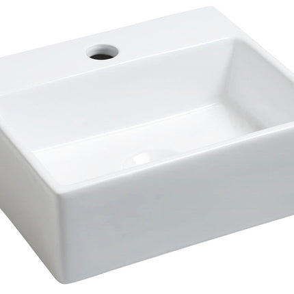 Wiesbaden Leto fontein 33,5 x 29 x 11,5 cm keramiek glans wit | Schwertz & Co