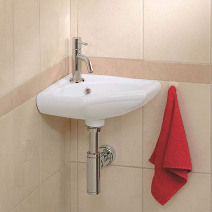 Xellanz Trevi one-pack hoekfontein compleet wit | Schwertz & Co