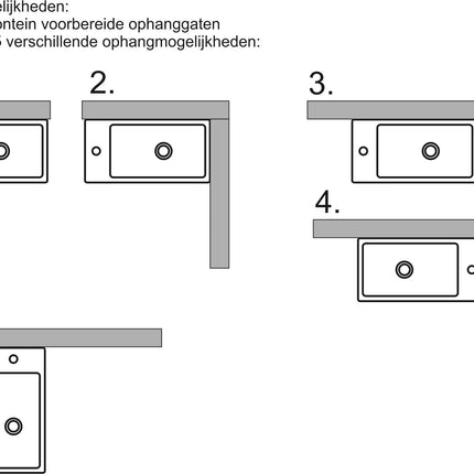 Xellanz Metis one-pack fontein wit - technische tekening 2 | Schwertz & Co