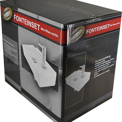 Wiesbaden Rhea S mini fonteinset rechts glans wit - detailfoto | Schwertz & Co