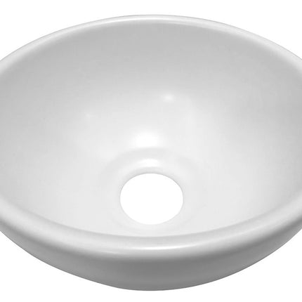 Wiesbaden Consilio waskom rond 20 x 9 cm keramiek glans wit | Schwertz & Co