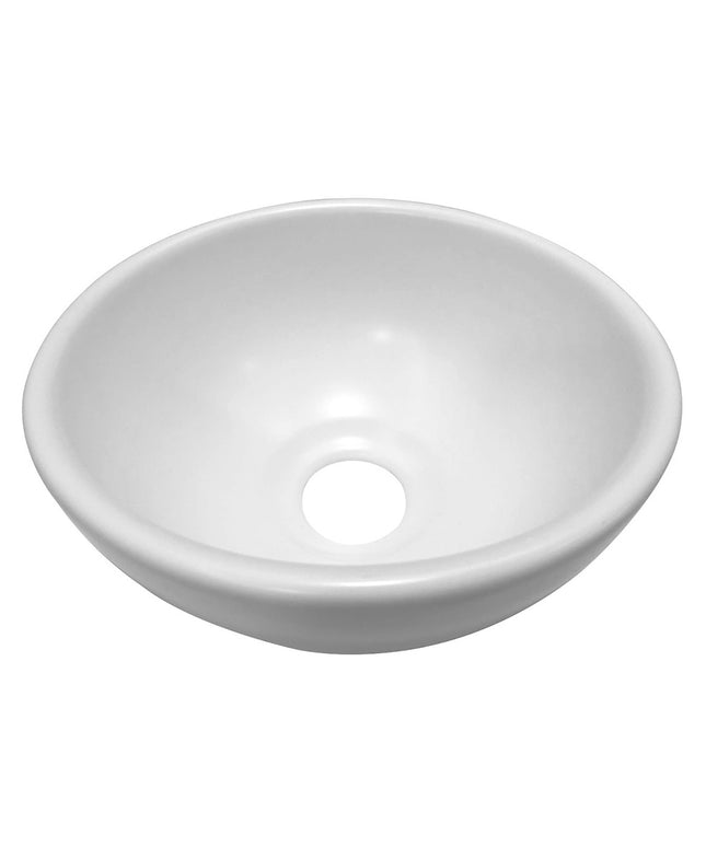 Wiesbaden Consilio waskom rond 20 x 9 cm keramiek glans wit | Schwertz & Co