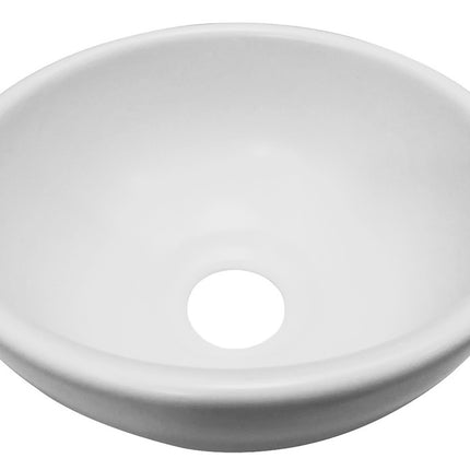Wiesbaden Consilio waskom rond 20 cm keramiek mat wit | Schwertz & Co