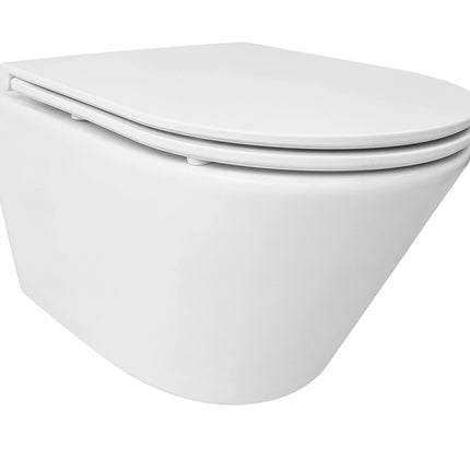 Wiesbaden Vesta Tornado wandcloset rimless mat wit | Schwertz & Co