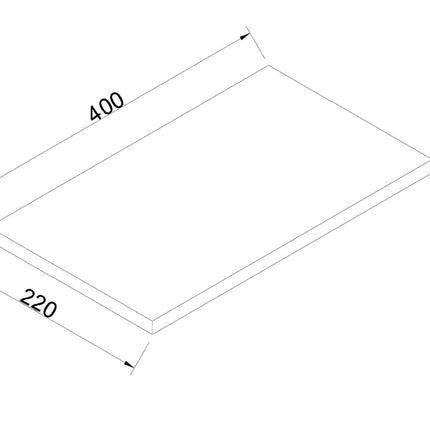 Wiesbaden Lotus topblad naturel eik - technische tekening | Schwertz & Co