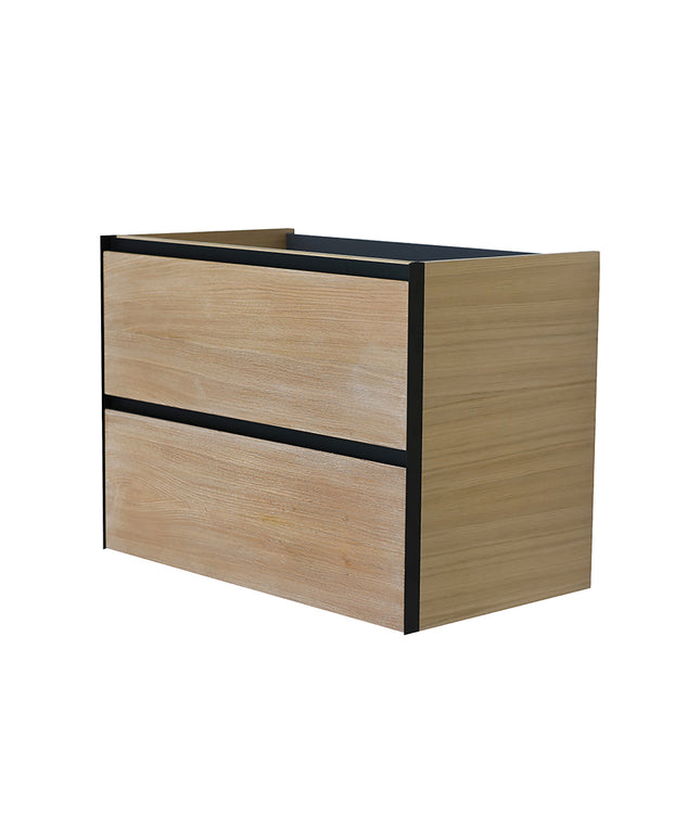 Wiesbaden Lotus onderkast 80 x 45,2 cm naturel eik mat zwart | Schwertz & Co