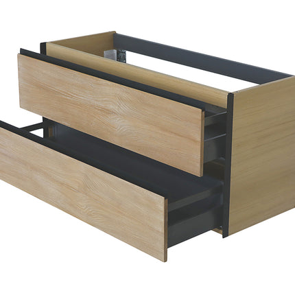 Wiesbaden Lotus onderkast 120 x 45,2 cm naturel eik mat zwart - sfeerfoto | Schwertz & Co