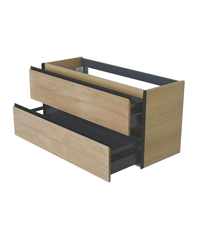 Wiesbaden Lotus onderkast 120 x 45,2 cm naturel eik mat zwart - sfeerfoto | Schwertz & Co