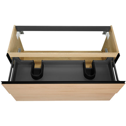 Wiesbaden Lotus onderkast 120 x 45,2 cm naturel eik mat zwart - detailfoto laden | Schwertz & Co