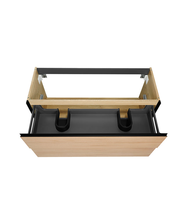 Wiesbaden Lotus onderkast 120 x 45,2 cm naturel eik mat zwart - detailfoto laden | Schwertz & Co