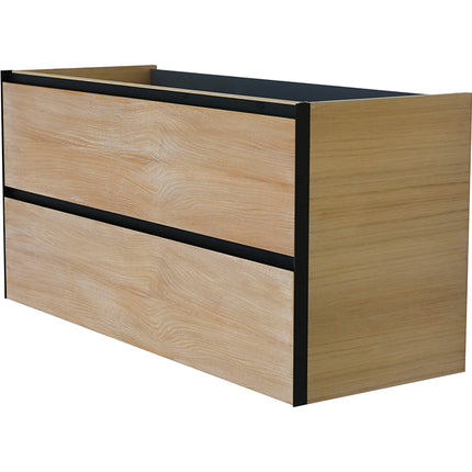 Wiesbaden Lotus onderkast 120 x 45,2 cm naturel eik mat zwart | Schwertz & Co
