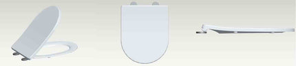 Wiesbaden Shade slim toiletzitting softclose glans wit - sfeerfoto | Schwertz & Co