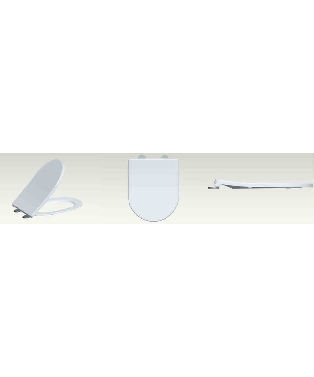 Wiesbaden Shade slim toiletzitting softclose glans wit - sfeerfoto | Schwertz & Co
