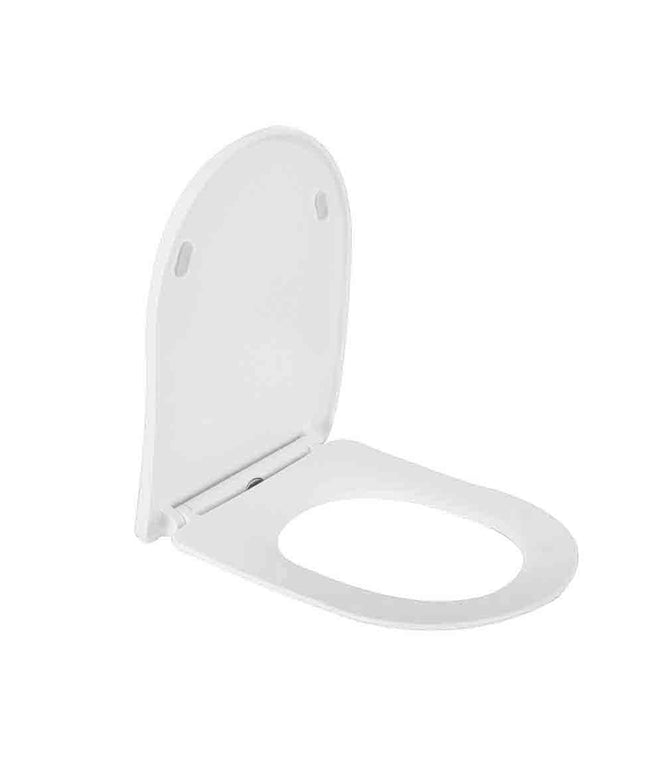 Wiesbaden Shade slim toiletzitting softclose glans wit - detailfoto scharnieren | Schwertz & Co