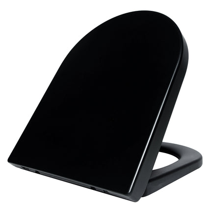 Wiesbaden Vesta toiletzitting softclose 52 cm mat zwart | Schwertz & Co