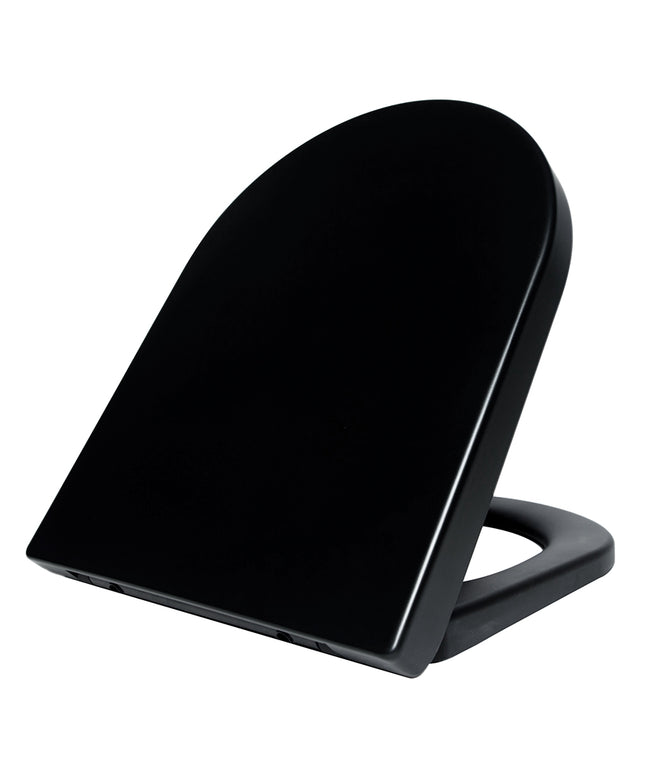 Wiesbaden Vesta toiletzitting softclose 52 cm mat zwart | Schwertz & Co