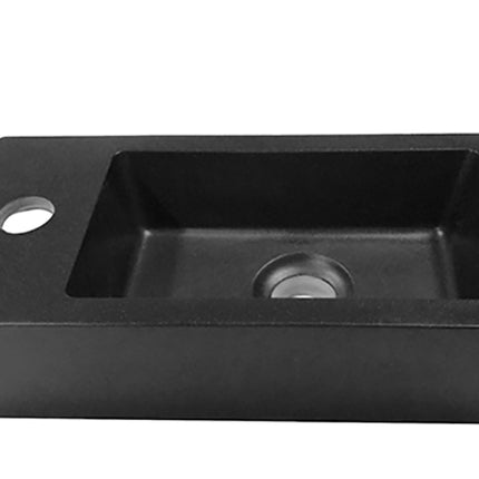 Wiesbaden Rhea S mini fontein links 36,5 cm quartz | Schwertz & Co