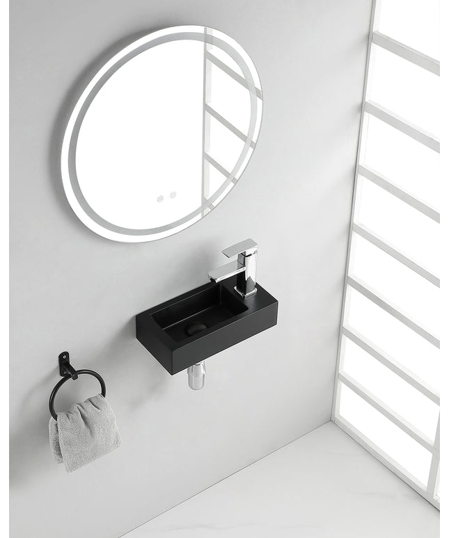 Wiesbaden Rhea S mini fontein rechts quartz - detailfoto | Schwertz & Co
