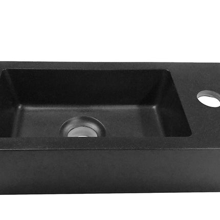Wiesbaden Rhea S mini fontein rechts 36,5 cm quartz | Schwertz & Co
