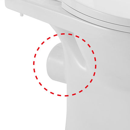 Xellanz duoblok toilet staand rimless PK glans wit - detailfoto | Schwertz & Co