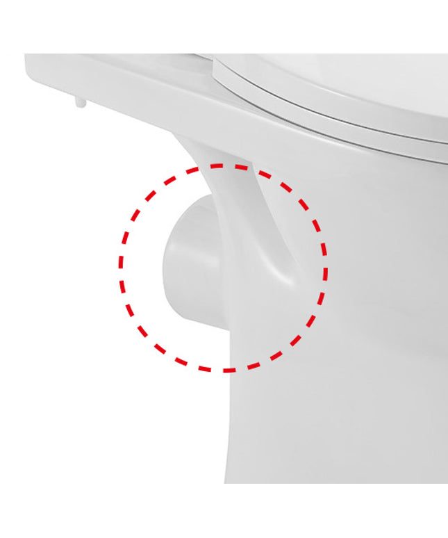Xellanz duoblok toilet staand rimless PK glans wit - detailfoto | Schwertz & Co