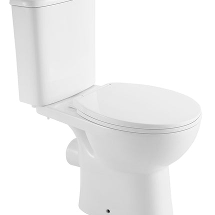 Xellanz duoblok toilet staand rimless PK met toiletzitting glans wit | Schwertz & Co