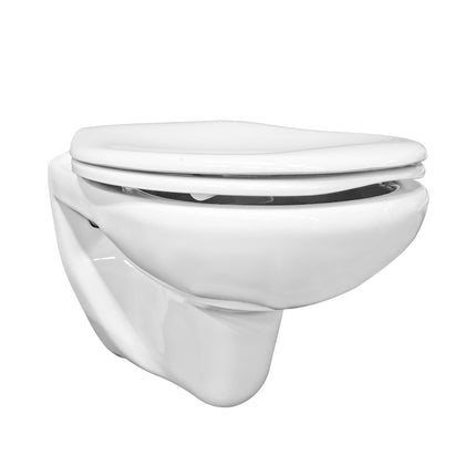 Xellanz Neptunus wandcloset 54 cm met toiletzitting glans wit | Schwertz & Co
