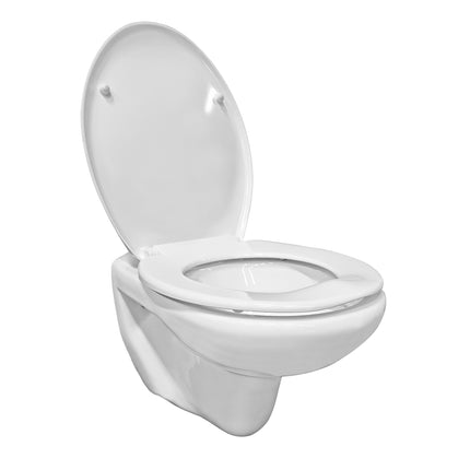 Xellanz Neptunus wandcloset 54 cm met toiletzitting glans wit - detailfoto | Schwertz & Co