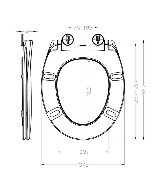 Xellanz Neptunus 2.0 wandcloset rimless met Ultimo 3.0 zitting glans wit - maatschets | Schwertz & Co