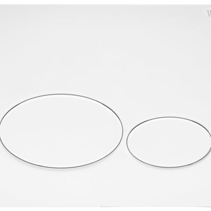 Wiesbaden X32 drukplaat inbouwreservoir glans wit | Schwertz & Co