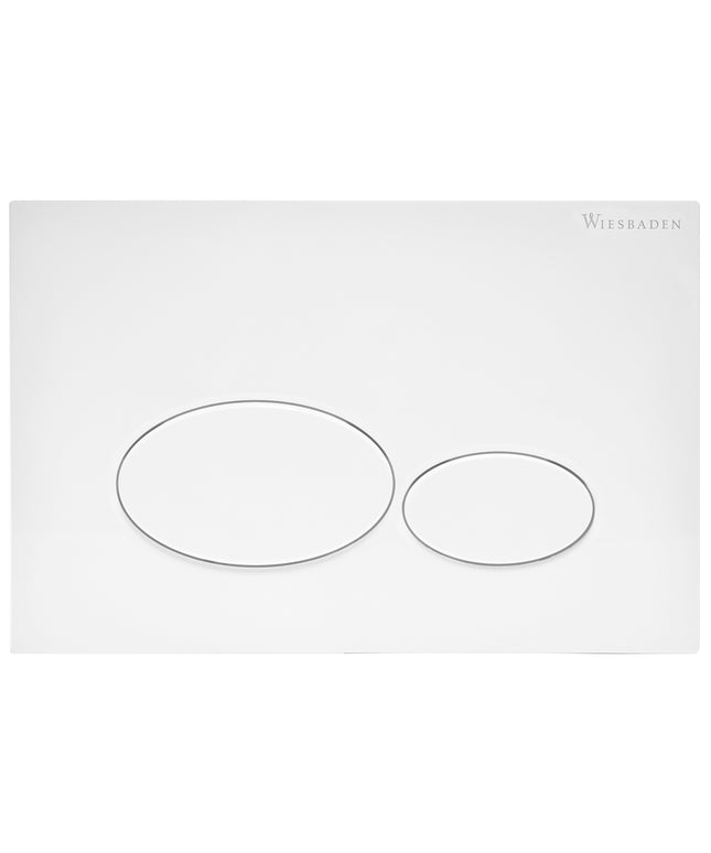 Wiesbaden X32 drukplaat inbouwreservoir glans wit | Schwertz & Co