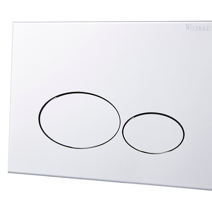Wiesbaden X32 Metal drukplaat voor inbouwreservoir chroom | Schwertz & Co