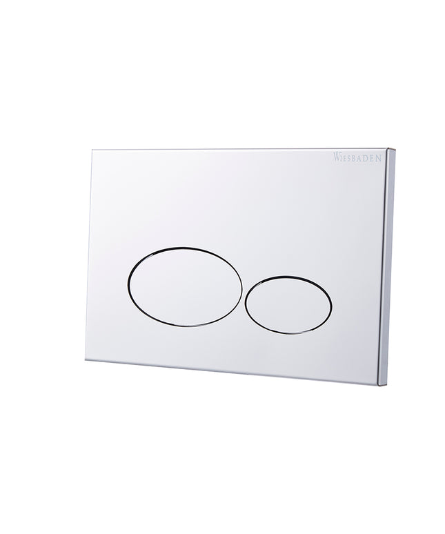 Wiesbaden X32 Metal drukplaat voor inbouwreservoir chroom | Schwertz & Co