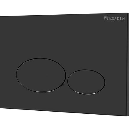 Wiesbaden X32 Metal drukplaat voor inbouwreservoir mat zwart | Schwertz & Co