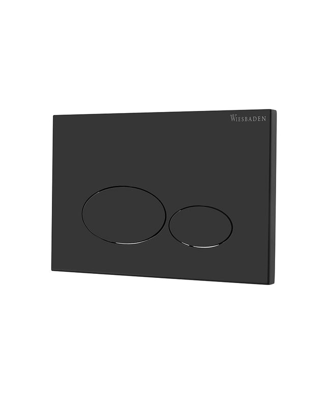 Wiesbaden X32 Metal drukplaat voor inbouwreservoir mat zwart | Schwertz & Co