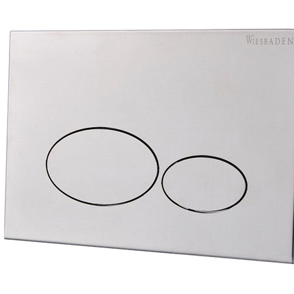 Wiesbaden X32 Metal drukplaat voor inbouwreservoir RVS geborsteld | Schwertz & Co