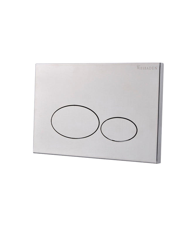 Wiesbaden X32 Metal drukplaat voor inbouwreservoir RVS geborsteld | Schwertz & Co