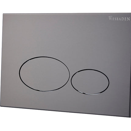 Wiesbaden X32 Metal drukplaat voor inbouwreservoir gunmetal | Schwertz & Co